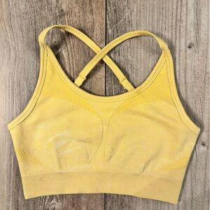Free People AYBL Small Women’s Spring Yellow Sports Bra